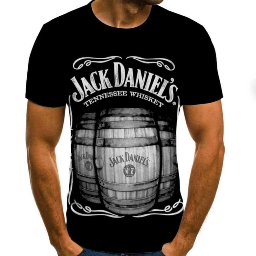 (3X) Men's Jack Daniels Barrels Short Sleeve Graphic Tee